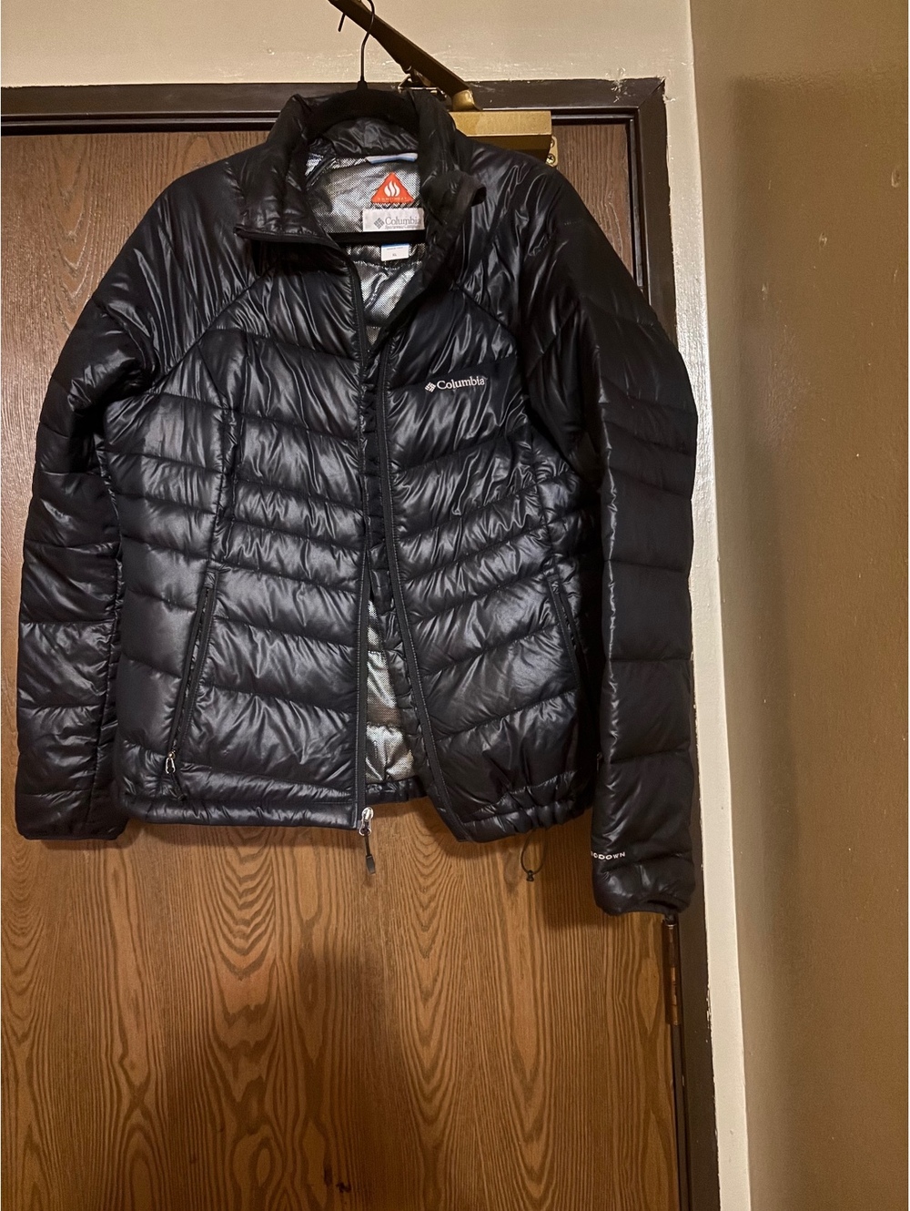 Black Columbia Down Jacket- Size XL- Worn Once